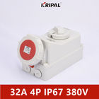 Contenitore impermeabile di 3h IP67 32A 4 Pin Plug Socket For Refrigerated