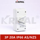 Norma australiana impermeabile del commutatore UKF IP66 dell'isolatore di KRIPAL 3Pole 20A