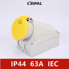 Norma fissata al muro industriale di IEC dell'incavo di potere di IP44 4P 63Amp