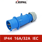 L'industriale impermeabile trifase di IP44 16A 220V tappa la norma di IEC