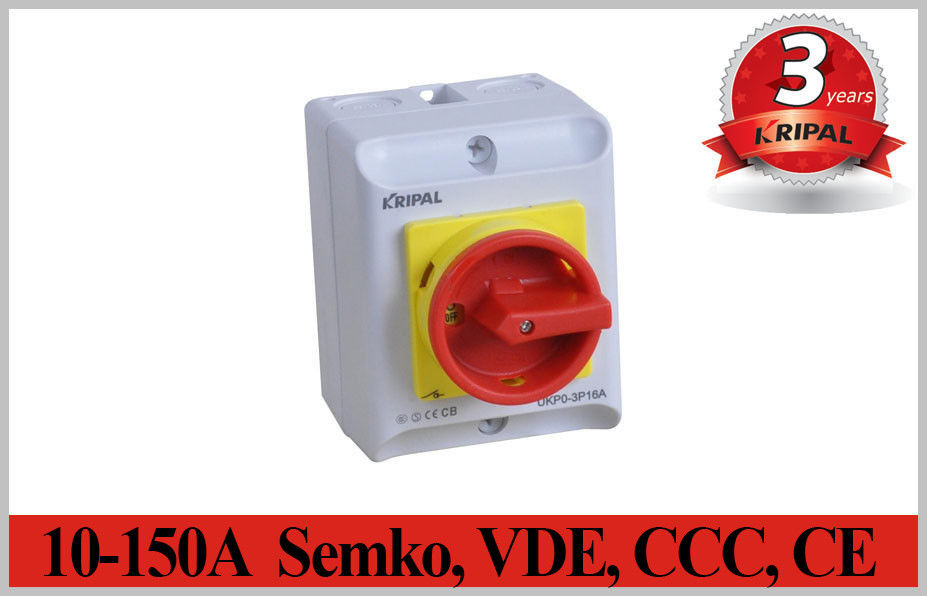 Semko, VDE, ccc, commutatore impermeabile dell'isolatore del CE IP65 2~5P 10A~150A del commutatore del commutatore elettrico rotatorio di isolamento